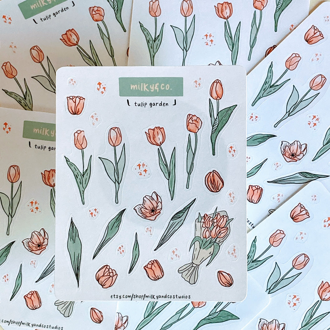 Tulip Garden 🌷 Sticker sheet ✨
