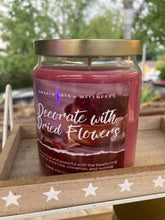 Load image into Gallery viewer, &quot;Decorate with Dried Flowers&quot; 🥀 Rose + Cinnamon 🌹 Soy Wax Candle
