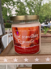 Load image into Gallery viewer, &quot;Read Something Romantic&quot; 🌹 Rose + Smoke + Fire 🔥 Soy wax candle
